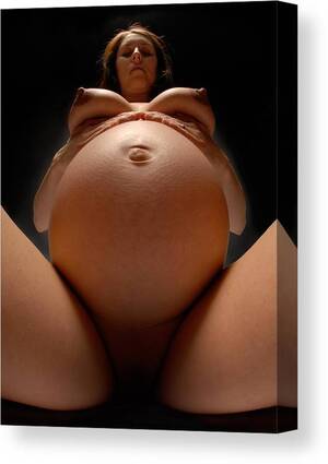 fine art nudes pregnant - 1572 8.5 Months Pregnant Nude Canvas Print / Canvas Art by Chris Maher - Fine  Art America