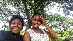 nasty black lesbians outdoors - Horny black lesbians talking dirty in outdoor park before sex - XVIDEOS.COM