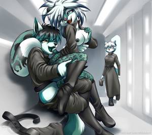 Furry Hentai Sexy Nerd - e621 2011 abluedeer amaranth anthro anthro_on_anthro artica_sparkle  artik_ninetails black_nipples blue_eyes blue_fur blush bottomless breasts  caught clone