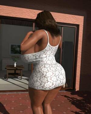 fat ebony tits 3d - Busty ebony 3D BBW hottie showing her huge boobs outdoors Porn Pictures,  XXX Photos, Sex Images #2678389 - PICTOA