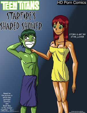 Comic Book Starfire Porn - Starfire's Shared Shower Sex Comic | HD Porn Comics