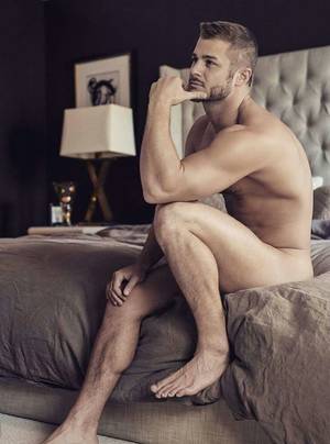 Barefoot Men Porn Stars - Austin Armacost strips naked for cheeky calendar shoot