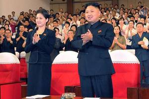 Kim North Korea Porn - Dictator: Kim Jong-un and wife Ri Sol-ju
