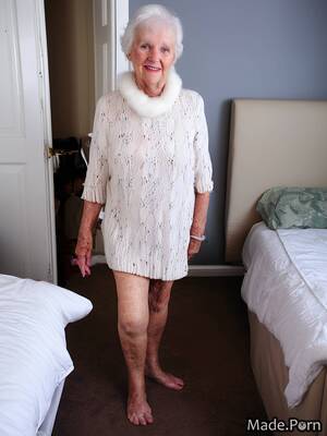 Eskimo Granny Porn - Porn image of eskimo slutty white hair fairer skin nude smile standing  created by AI