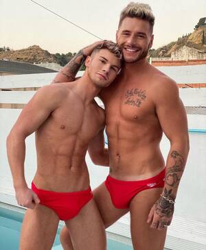 Gay Speedos Swimwear - Gay Porn Stars Josh Moore, Dean Young & Valentin Amour Filming New Falcon  Studios Movie In Barcelona