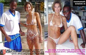 interracial beach cuckold - Some honeymoon cuckold caps I made