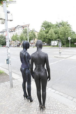 Black Zentai Porn - ... Two black zentai wearing flexible teen w - XXX Dessert - Picture 3