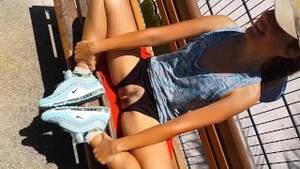 flashing pussy outdoors - PUSSY Flashing n Outdoor Exercising at Public SPORT GROUND - Free Porn  Videos - YouPorn