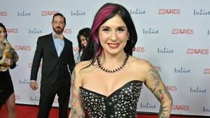 Asian American Porn Las Vegas - Joanna Angel on the red carpet the 2014 AVN Awards in Las Vegas.