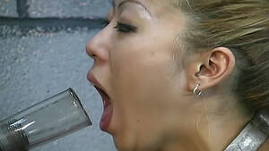 asian bdsm sucking cock - Asian BDSM slut sucks cock