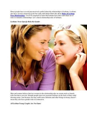 Fem Lesbians - Direct people have several preconceived symbol about the relationships of  lesbians. Lesbians also have several ...