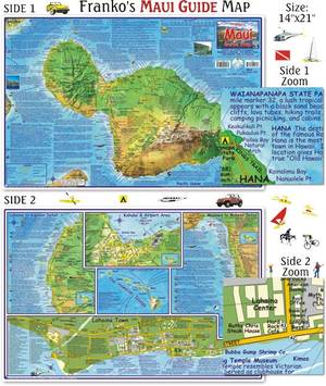 Kahului And Kihei Hawaii Porn - Avoid getting lost while on vacation. A Franko's Maui Guide Map can be  picked up