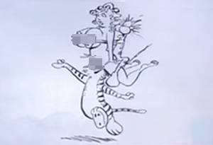 Calvin And Hobbes Porn Sex - Watterson had to end the strip because he could no longer see Hobbes not  buried in Blondie's vagina.