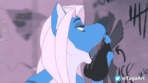 Animated Furry Glory Hole - Horny Furry Girl Takes Care of a Huge Dick Through a Glory Hole - XAnimu.com