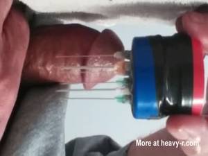 Gay Extreme Torture Porn - Needles before going in the pump