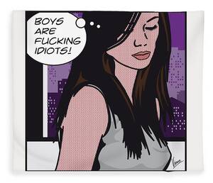 Caprice Art - Pop Art Porn Stars - Caprice Fleece Blanket by Chungkong Art - Fine Art  America