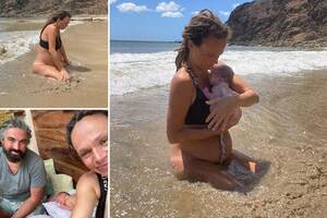 naked beach babes masturbating - I gave birth to my baby in the ocean because I'm free
