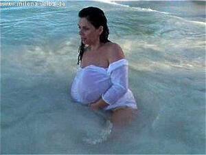 natural beach milf - Watch Milena Velba Morning Beach - Bigtits, Big Natural Tits, Milf Porn -  SpankBang