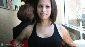 huge anime tits resturant - Giving a Big Tits Flash at a Restaurant Porn Pic - EPORNER