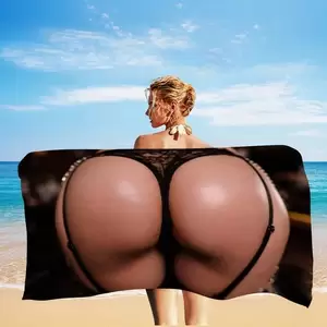 nude beach butt girl - Sexy Woman Butt Beach Towel Summer Lace Socks Thong Bathroom Bath Towel  Swim Custom Large Washcloth Funny Gift Quick Dry - AliExpress