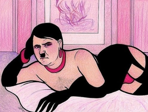 Hitler Porn - Of course there's a subreddit devoted to Hitler with breasts