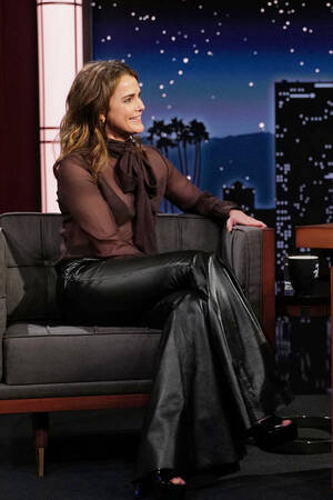 Keri Russell Hairy Pussy - COCAINE BEAR Star Keri Russell on JIMMY KIMMEL LIVE! - Tom + Lorenzo