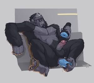 Anthro Gorilla Porn - Winston Hentai Art - Furry, Erection, Anthro, Gorilla, Muscles - Valorant  Porn Gallery