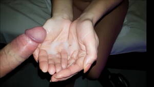 hand full of cum - Cum in hands and spread sperm on body - XVIDEOS.COM