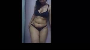 indian tv bahu panty - South Indian Monal's black bra and panty show