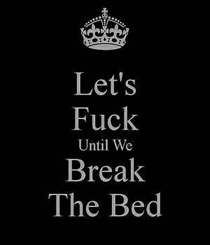 fuck so hard the bed breaks - Fuck til bed break