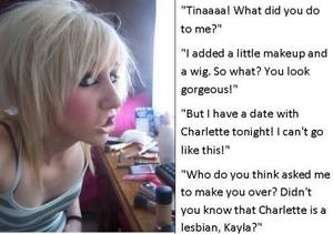 Forced To Be A Lesbian Captions - Pin by Sssy Gurl on Blackmail Pictures | Pinterest | Feminine,  Crossdressers and Tgirls