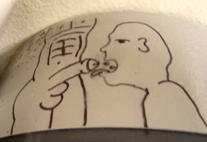 Bathroom Graffiti Porn - Rarely does one see such a well-executed drawing on a toilet paper  dispenser. The artist was obviously comfortably settled in during this  lavatory's ...