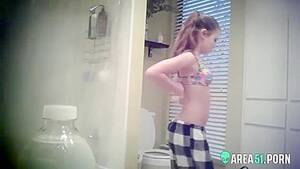 Hidden Shower Camera - Lewd father has spy cam and watch daughter shower | AREA51.PORN