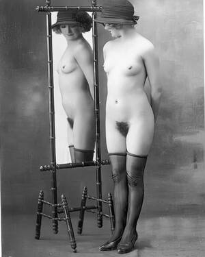 1920s nudes - 1920s Jazz Era Nude Mirror Reflection French Postcard Style - Etsy