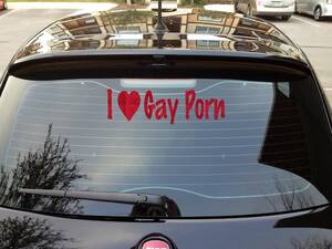 Funny Car Porn - I Love Gay Porn Car Decal Funny Car Decal Stickers Joke Gag Gift Craft  Decals Laptop Decals I Heart Decals Funny Bumper Sticker - Etsy