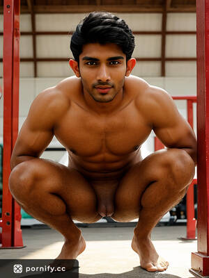 indian shaved pussy in coke - Horny Indian Gym Jock with Huge Cock and Shaved Pussy | Pornify â€“ Best AI  Porn Generator