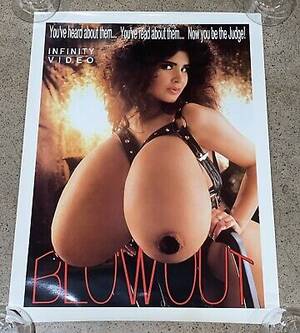 movie stars big breasts - Vtg 80s 90s XXX Video Porn Star Movie Picture POSTER BIG Breasts Topless  Blowout | eBay