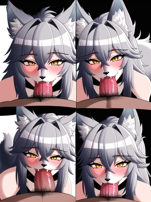 Female Furry Human Blowjob - Rule 34 - ai generated anthro blowjob furry human on anthro interspecies  stable diffusion wolf girl | 7785987