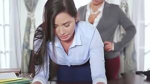 hot lesbian secretary sex - Hot secretary is enjoying lesbian sex - Tuboff.com