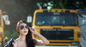 driving nude - driving naked