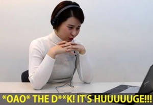 Korean Porn Funny - korean girl watching porn says the kick is huge
