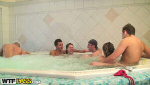 hot tub orgy college - Orgy With College Girls In A Hot Tub | Any Porn