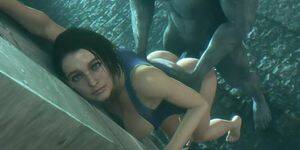 Big Dick Zombie Porn - Jill Valentine - Taking A Big Zombie Dick - Tnaflix.com