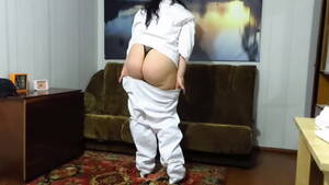 chubby amateur big tit nurse - Striptease mature nurse in a restroom. Chubby MILF takes off her medical  uniform and shows her gorgeous booty, big boobs and long legs in stockings  and high heels. Amateur foot fetish. -