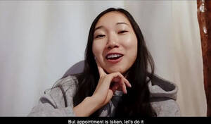 Asian Travel - Petite Asian makes a travel porn vlog before a facial