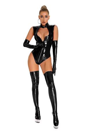 Latex Leather Porn - Women Sexy Wetlook Leather Bodysuit Female Erotic Porn Zipper Open Crotch  Glossy Shaping Latex Catsuit Below Crotchless | Fruugo NO