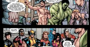 Bullseye Gay Porn - Shirtless Superheroes: Naked Justice: Iron Man & The Hulk Naked in Public!