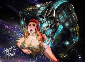 80s Sex Robot Porn - Aloy is rape by robot sex machine in Horizon Zero Dawn Porn