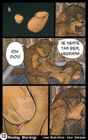 Kitten Furry Anime Porn Comics - Black Kitten: Lunes de Sexo Furry - Vercomicsporno