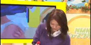japanese newsreader orgasm - Japanese News Reporter Gets Fucked And Cummed On While On Air - Tnaflix.com
